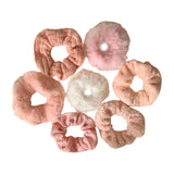 Maxbell 7x Women Hair Ties Scrunchies Ponytail Holder for Girls Wedding pink