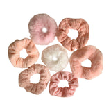 Maxbell 7x Women Hair Ties Scrunchies Ponytail Holder for Girls Wedding pink