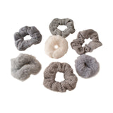 Maxbell 7x Women Hair Ties Scrunchies Ponytail Holder for Girls Wedding gray