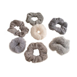 Maxbell 7x Women Hair Ties Scrunchies Ponytail Holder for Girls Wedding gray