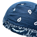 Maxbell Mens Do Rag Headscarf Breathable Motorcycle Headwrap Pirate Hat Beanie Blue