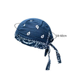 Maxbell Mens Do Rag Headscarf Breathable Motorcycle Headwrap Pirate Hat Beanie Blue