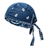 Maxbell Mens Do Rag Headscarf Breathable Motorcycle Headwrap Pirate Hat Beanie Blue