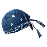 Maxbell Mens Do Rag Headscarf Breathable Motorcycle Headwrap Pirate Hat Beanie Blue