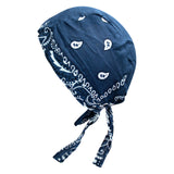 Maxbell Mens Do Rag Headscarf Breathable Motorcycle Headwrap Pirate Hat Beanie Blue