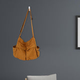 Maxbell Shoulder Bag Canvas Adjustable Shoulder Strap Anti Soft for Shopping