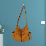 Maxbell Shoulder Bag Canvas Adjustable Shoulder Strap Anti Soft for Shopping