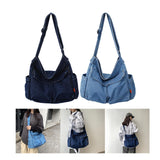 Maxbell Durable Hobo Bag Casual Tote Stylish Handbag Multipurpose for Trip Work Gym Dark Blue