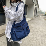 Maxbell Durable Hobo Bag Casual Tote Stylish Handbag Multipurpose for Trip Work Gym Dark Blue