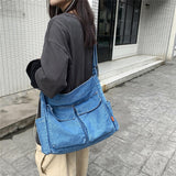 Maxbell Durable Hobo Bag Casual Tote Stylish Handbag Multipurpose for Trip Work Gym Light Blue