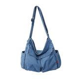 Maxbell Durable Hobo Bag Casual Tote Stylish Handbag Multipurpose for Trip Work Gym Light Blue