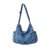 Maxbell Durable Hobo Bag Casual Tote Stylish Handbag Multipurpose for Trip Work Gym Light Blue