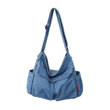 Maxbell Durable Hobo Bag Casual Tote Stylish Handbag Multipurpose for Trip Work Gym Light Blue