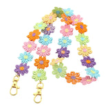 Maxbell Kids Adult Flower Mask Lanyard Colorful Cute Bloom Eyeglass Necklace Fashion