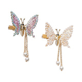 Maxbell Butterfly Hair Clips Bangs Clip Headpiece for Women Girls Wedding Jewelry violet