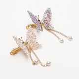 Maxbell Butterfly Hair Clips Bangs Clip Headpiece for Women Girls Wedding Jewelry violet