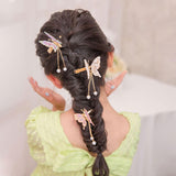 Maxbell Butterfly Hair Clips Bangs Clip Headpiece for Women Girls Wedding Jewelry violet