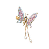 Maxbell Butterfly Hair Clips Bangs Clip Headpiece for Women Girls Wedding Jewelry violet