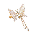 Maxbell Butterfly Hair Clips Bangs Clip Headpiece for Women Girls Wedding Jewelry Aureate