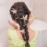 Maxbell Butterfly Hair Clips Bangs Clip Headpiece for Women Girls Wedding Jewelry Aureate