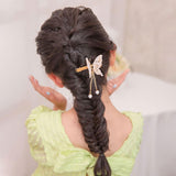 Maxbell Butterfly Hair Clips Bangs Clip Headpiece for Women Girls Wedding Jewelry Aureate