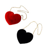 Maxbell Stylish Women Heart Shoulder Bag Casual Cartoon for Travel Outdoor Date Red