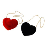 Maxbell Stylish Women Heart Shoulder Bag Casual Cartoon for Travel Outdoor Date Red