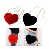 Maxbell Stylish Women Heart Shoulder Bag Casual Cartoon for Travel Outdoor Date Red