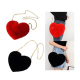 Maxbell Stylish Women Heart Shoulder Bag Casual Cartoon for Travel Outdoor Date Red