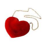 Maxbell Stylish Women Heart Shoulder Bag Casual Cartoon for Travel Outdoor Date Red