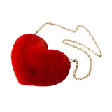 Maxbell Stylish Women Heart Shoulder Bag Casual Cartoon for Travel Outdoor Date Red