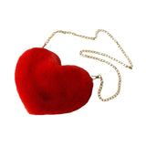 Maxbell Stylish Women Heart Shoulder Bag Casual Cartoon for Travel Outdoor Date Red