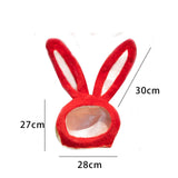 Maxbell Rabbit Hat Long Ears Photo Props Headgear Dress up Hat Ornament