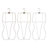 Maxbell Body Shape Bikini Swimsuit Hanger Dress Lingerie Wardrobe Organizer Rack Rose Aureate