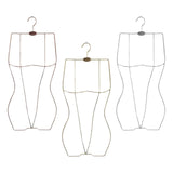 Maxbell Body Shape Bikini Swimsuit Hanger Dress Lingerie Wardrobe Organizer Rack Rose Aureate