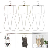Maxbell Body Shape Bikini Swimsuit Hanger Dress Lingerie Wardrobe Organizer Rack Rose Aureate