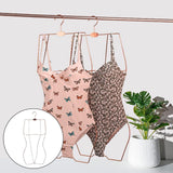 Maxbell Body Shape Bikini Swimsuit Hanger Dress Lingerie Wardrobe Organizer Rack Rose Aureate