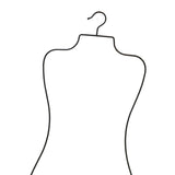 Maxbell Swimsuit Hanger Robes Outfits Dress Beachwear Rack for Laundry Closet Black