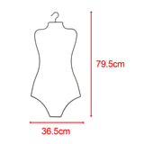 Maxbell Swimsuit Hanger Robes Outfits Dress Beachwear Rack for Laundry Closet Black