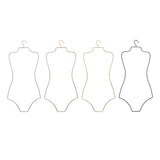 Maxbell Swimsuit Hanger Robes Outfits Dress Beachwear Rack for Laundry Closet Black