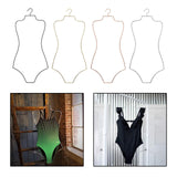 Maxbell Swimsuit Hanger Robes Outfits Dress Beachwear Rack for Laundry Closet Black