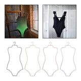 Maxbell Swimsuit Hanger Robes Outfits Dress Beachwear Rack for Laundry Closet Black
