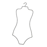 Maxbell Swimsuit Hanger Robes Outfits Dress Beachwear Rack for Laundry Closet Black