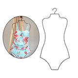 Maxbell Swimsuit Hanger Robes Outfits Dress Beachwear Rack for Laundry Closet Black
