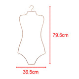 Maxbell Swimsuit Hanger Robes Outfits Dress Beachwear Rack for Laundry Closet Rose Aureate