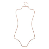 Maxbell Swimsuit Hanger Robes Outfits Dress Beachwear Rack for Laundry Closet Rose Aureate