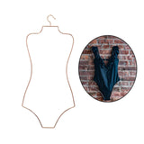 Maxbell Swimsuit Hanger Robes Outfits Dress Beachwear Rack for Laundry Closet Rose Aureate