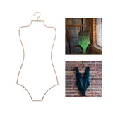 Maxbell Swimsuit Hanger Robes Outfits Dress Beachwear Rack for Laundry Closet Rose Aureate