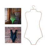 Maxbell Swimsuit Hanger Robes Outfits Dress Beachwear Rack for Laundry Closet Rose Aureate