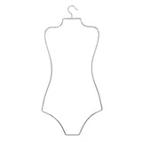 Maxbell Swimsuit Hanger Robes Outfits Dress Beachwear Rack for Laundry Closet Argent